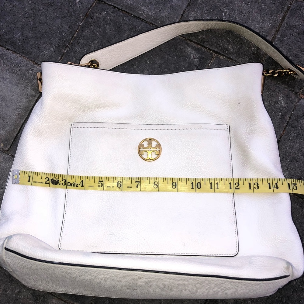 Chelsea Chain Leather Hobo TORY BURCH - Picture 7 of 8